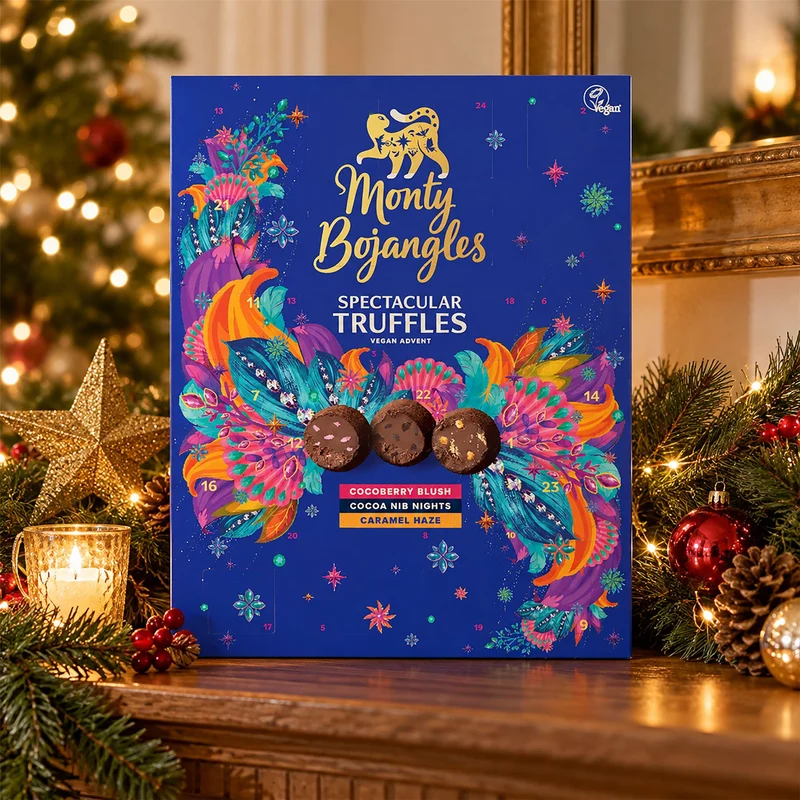 Monty Bojangles Vegan Truffle Christmas Advent Calendar, 26 Truffles 235g