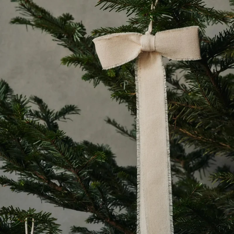 Bow Schleife für den Weihnachtsbaum Bio-Baumwolle 2er-Set - ferm LIVING