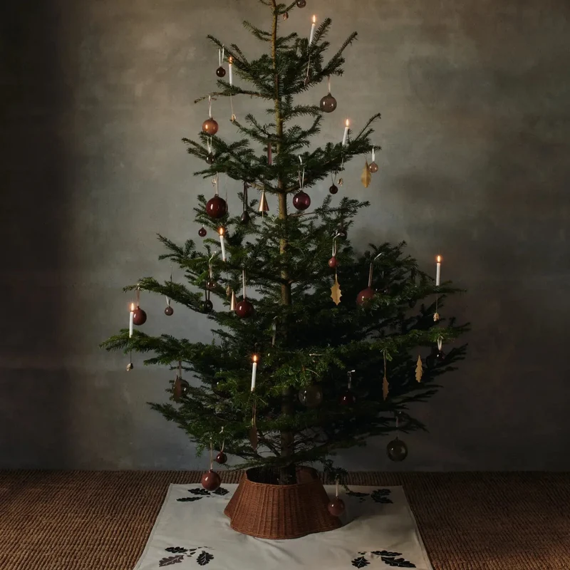 Holly Leaf Christbaumschmuck Anhänger Stechpalme 4er-Set - ferm LIVING
