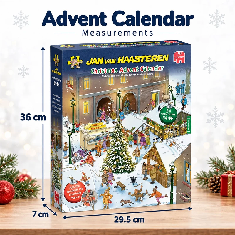 Jan van Haasteren Jigsaw Christmas Advent Calendar 2026, 24 Jigsaw Puzzles