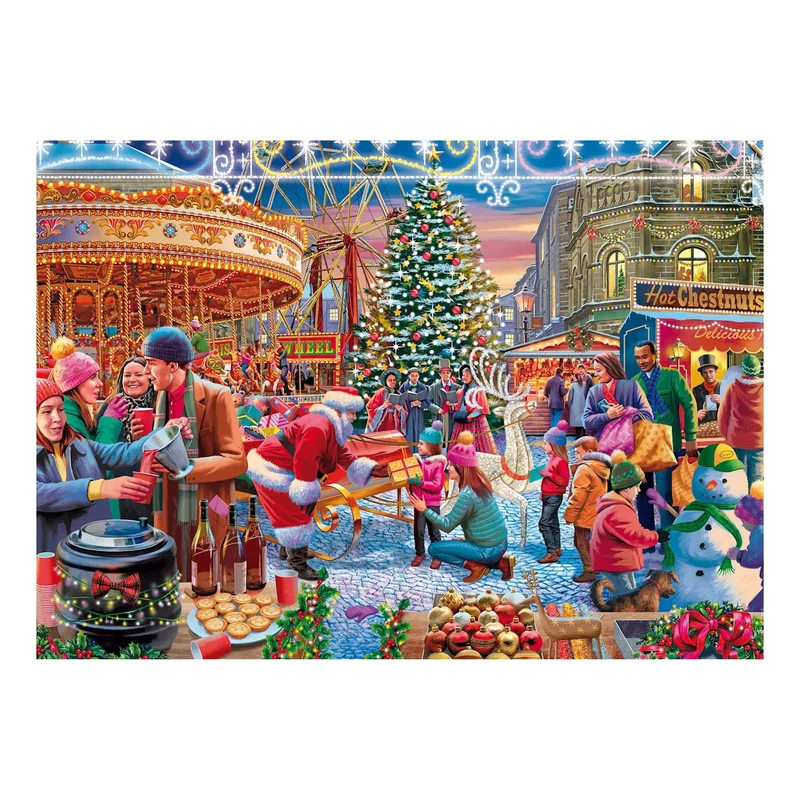 Christmas Comes to Town Jigsaw Christmas Advent Calendar, 1008 Pieces