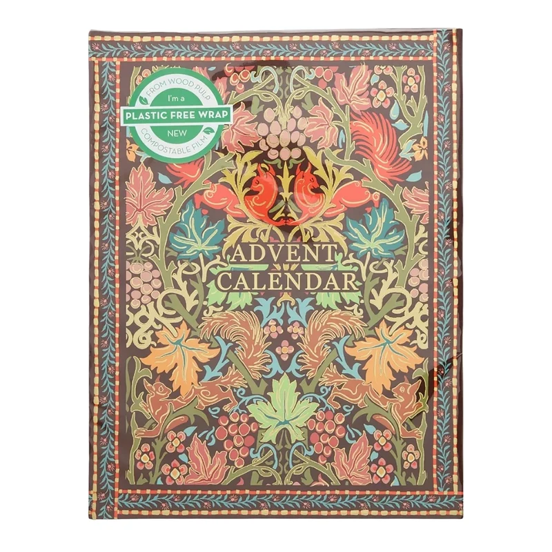 William Morris Advent Calendar 2026, 24 Bath & Body Treats, Oak & Willow