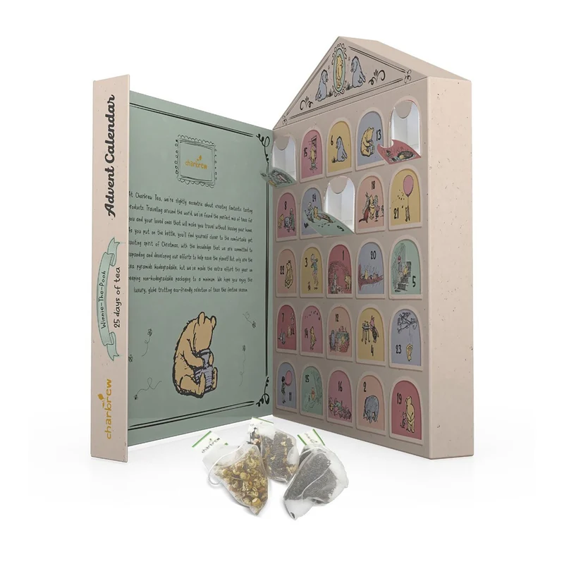 Winnie the Pooh Tea Christmas Advent Calendar, Tea Advent Calendar 25 Teabags