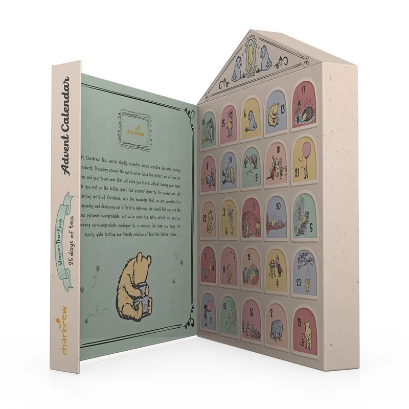 Winnie the Pooh Tea Christmas Advent Calendar, Tea Advent Calendar 25 Teabags