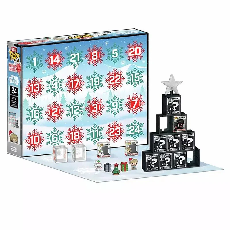 STAR WARS 24 Day Bitty POP! Countdown Calendar, 24 Door Advent Calendar