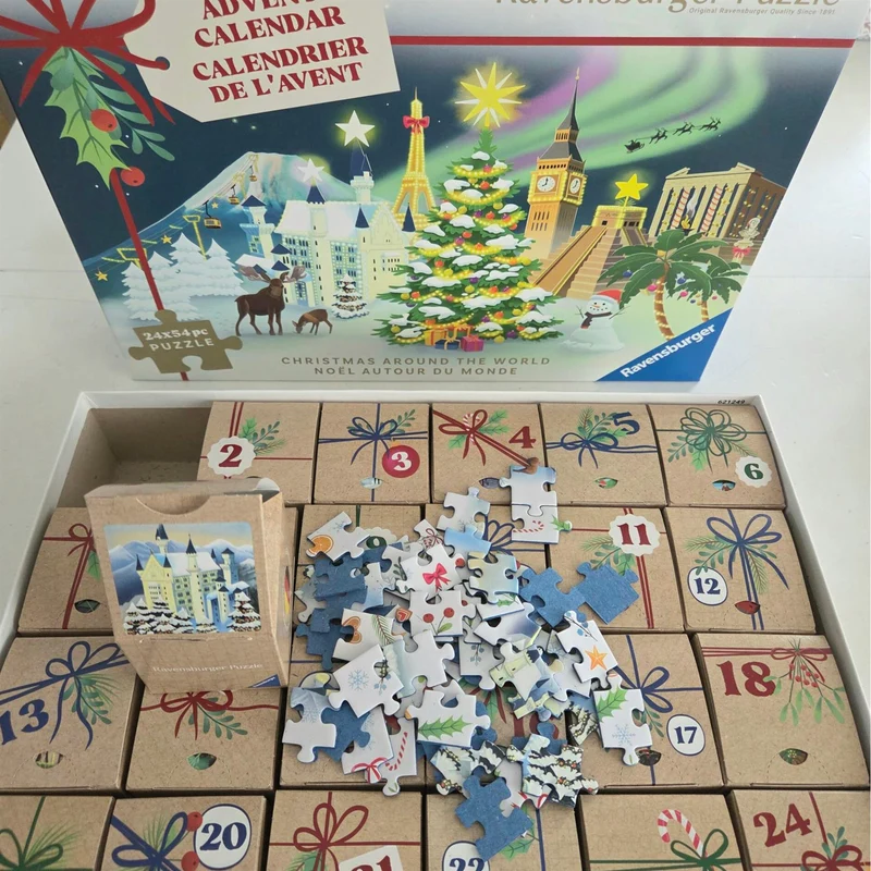 Ravensburger Puzzle Advent Calendar, Christmas Around the World Jigsaw - 1296 Piece