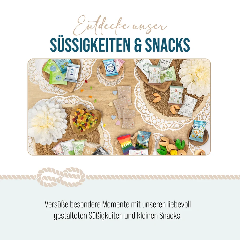 Glückskekse Kleeblatt 25er Set grün – Viel Glück Gastgeschenk