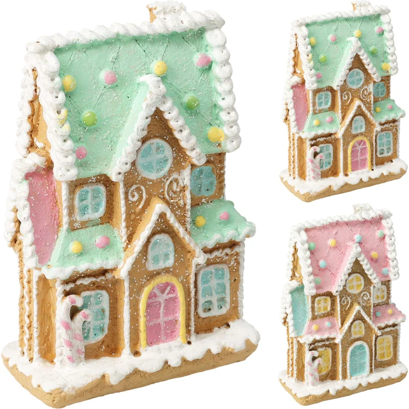 Gingerbread House Ornament | Christmas Gingerbread Cookie Style Frosted House