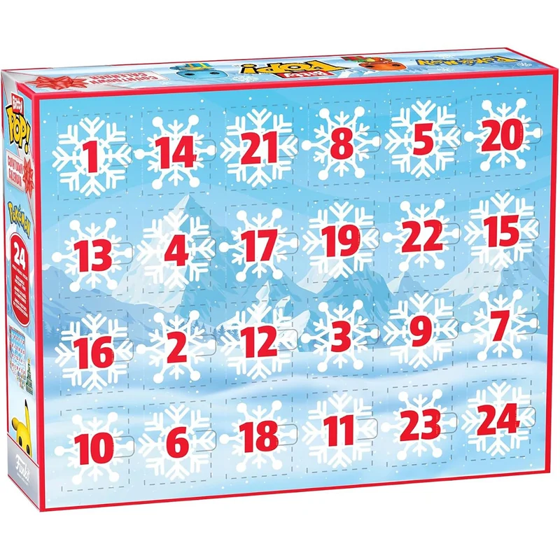 Pokemon Funko Bitty Pop Christmas Advent Calendar, 24 Door Countdown Calendar