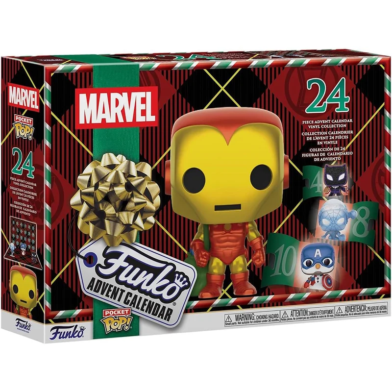 Marvel Funko Pop Advent Calendar, 24 Pocket Pop Collectable Mini Figures