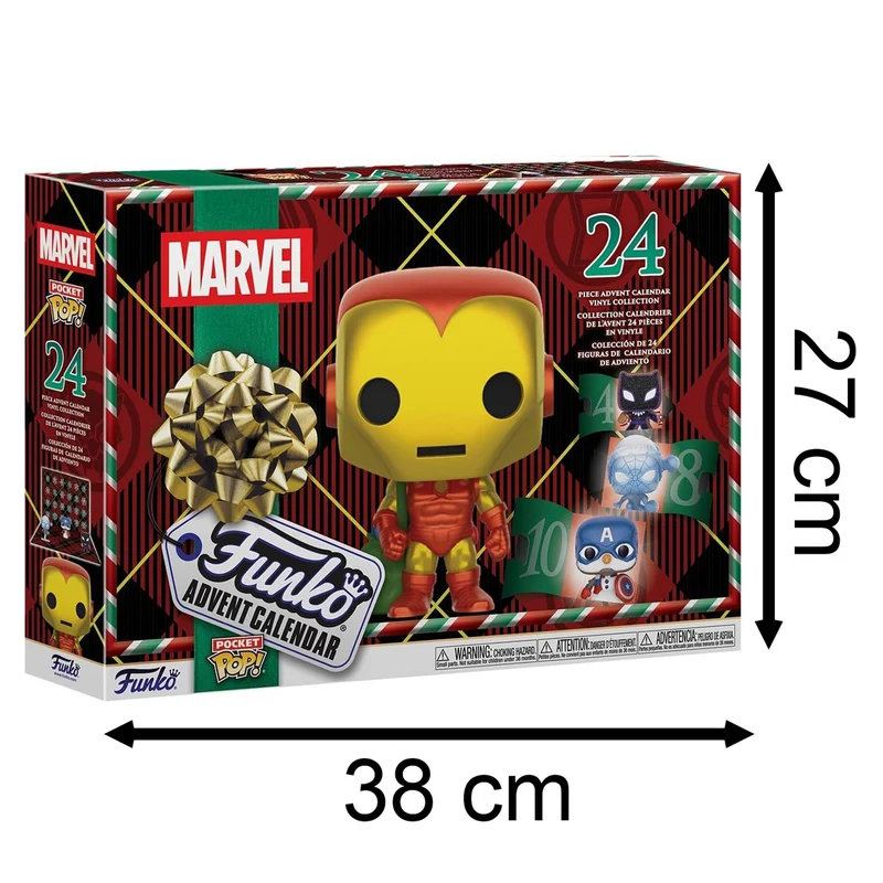 Marvel Funko Pop Advent Calendar, 24 Pocket Pop Collectable Mini Figures