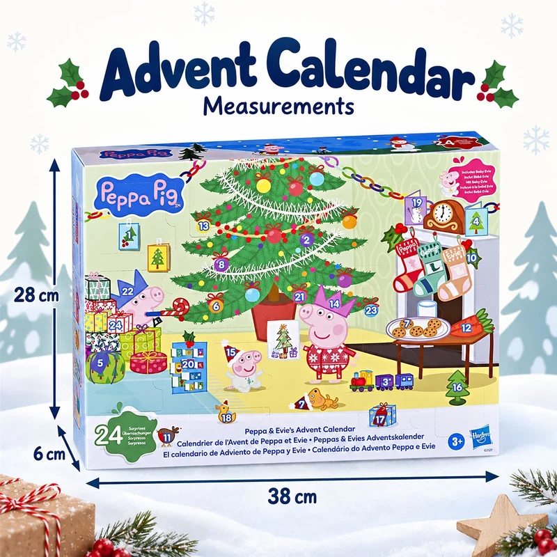 Peppa Pig & Evie's Christmas Advent Calendar, Peppa & Evie Figures