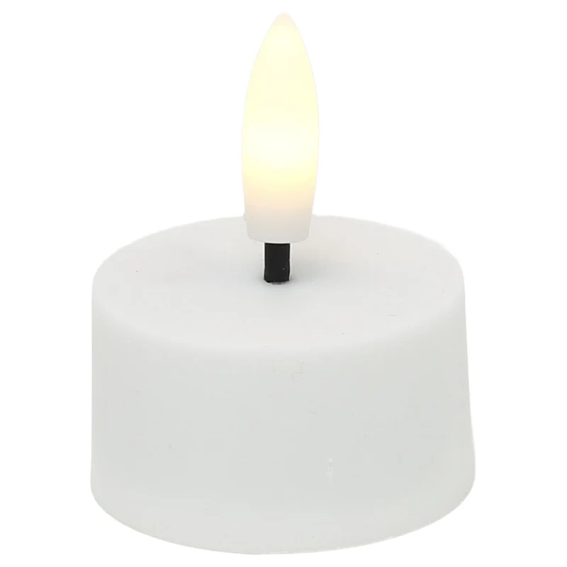 4 LED Rechargeable Tealight Candles and Charger, Rechargeable Flameless Set of 4