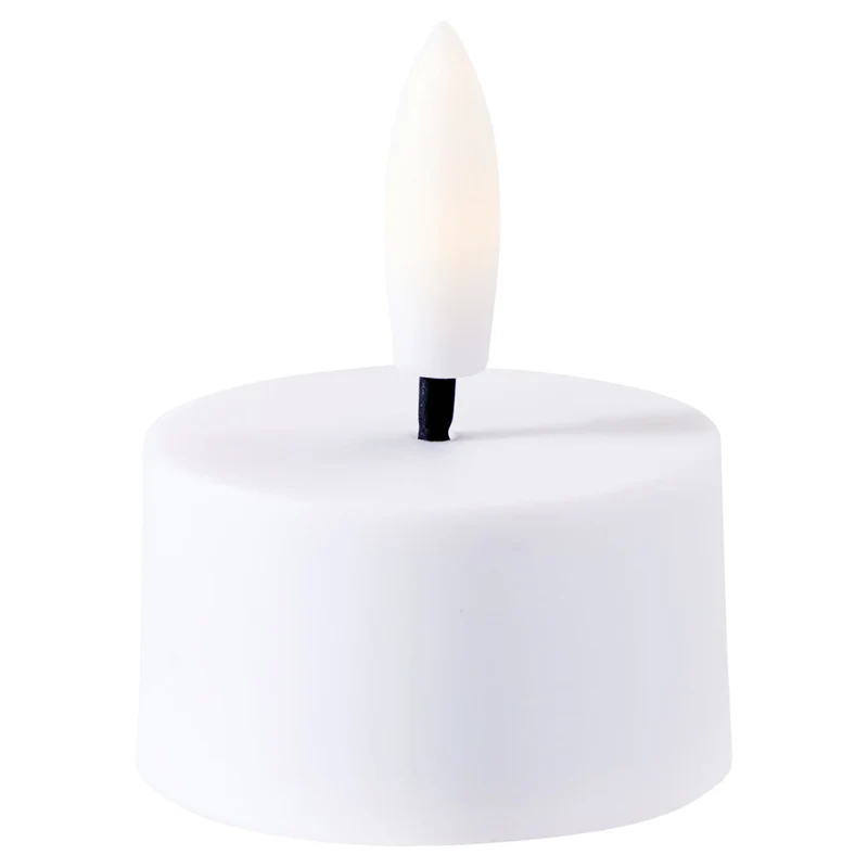 4 LED Rechargeable Tealight Candles and Charger, Rechargeable Flameless Set of 4
