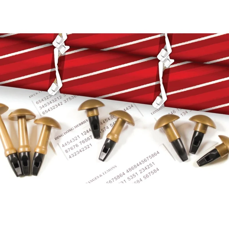 Santa Musical Orchestra Christmas Crackers | 8 Musical Whistle Family Crackers