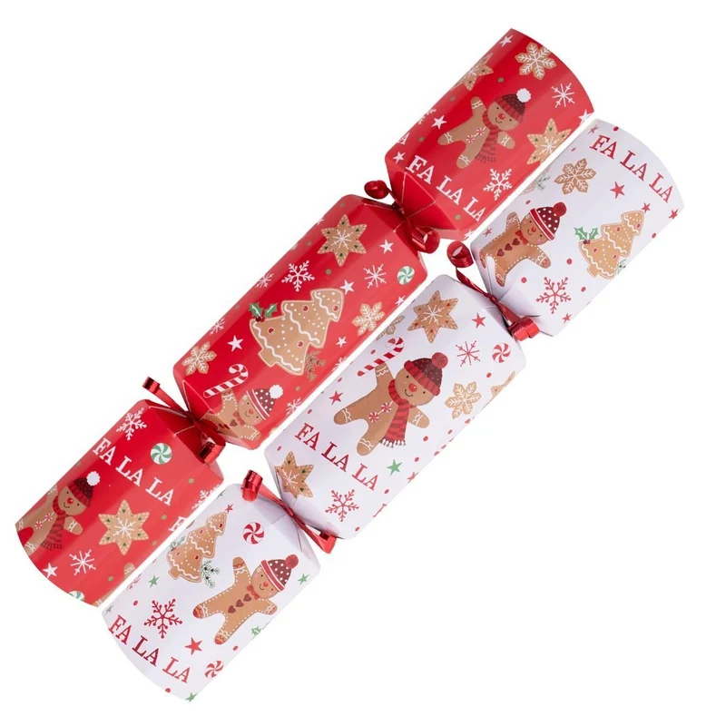 Gingerbread Kazoo Christmas Game Crackers | Set of 6 Musical Christmas Crackers