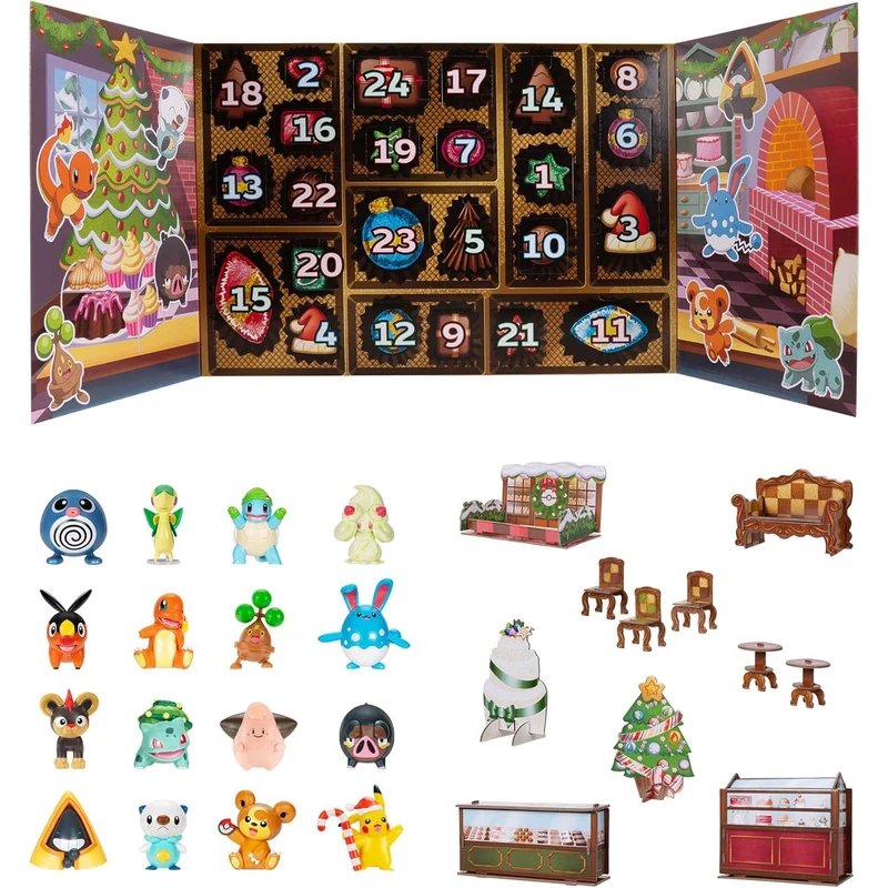 Pokemon Christmas Advent Calendar | 24 Days of Festive Figures and Accessories