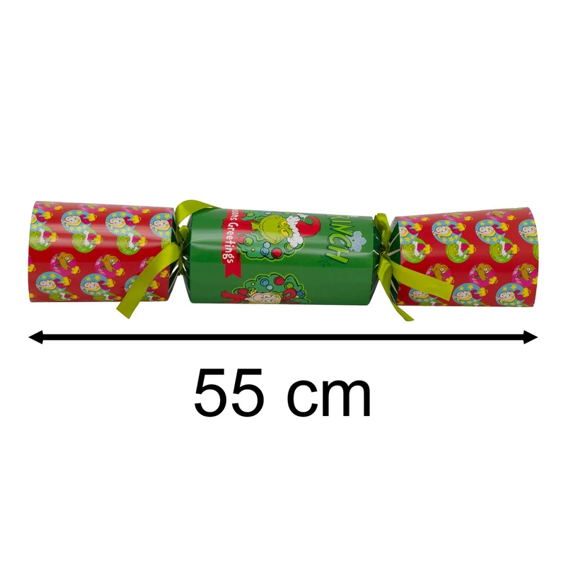 Giant The Grinch Christmas Cracker for Kids | Children's Jumbo Cracker - 55cm