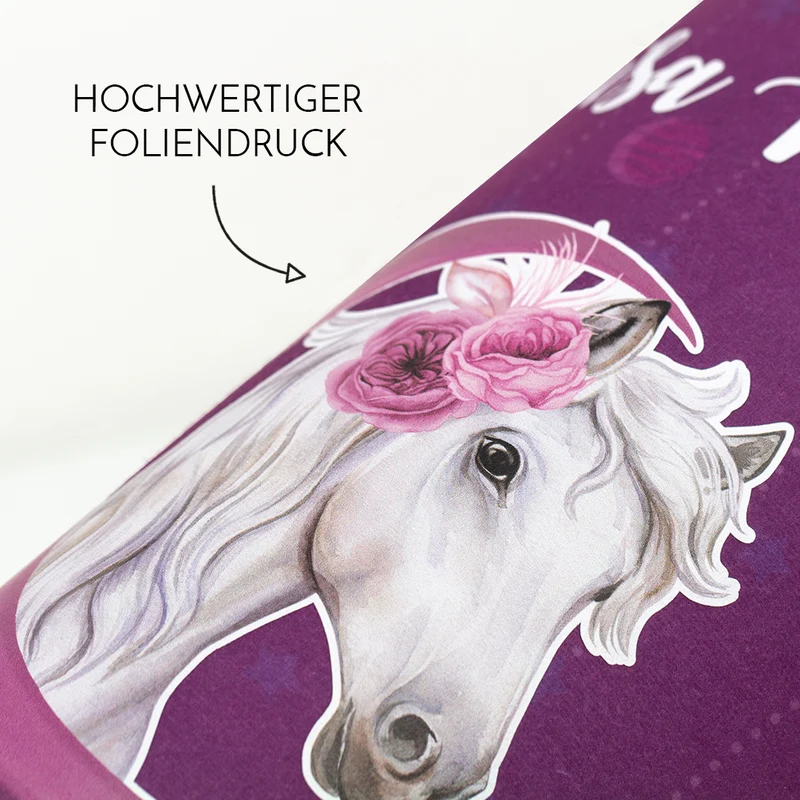 Deine Schultüte aus Stoff mit Wunschname - Mädchen Modell 15 - 70 cm