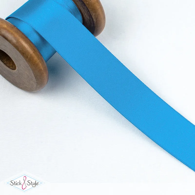 Satinband 25mm - Meterware - türkis