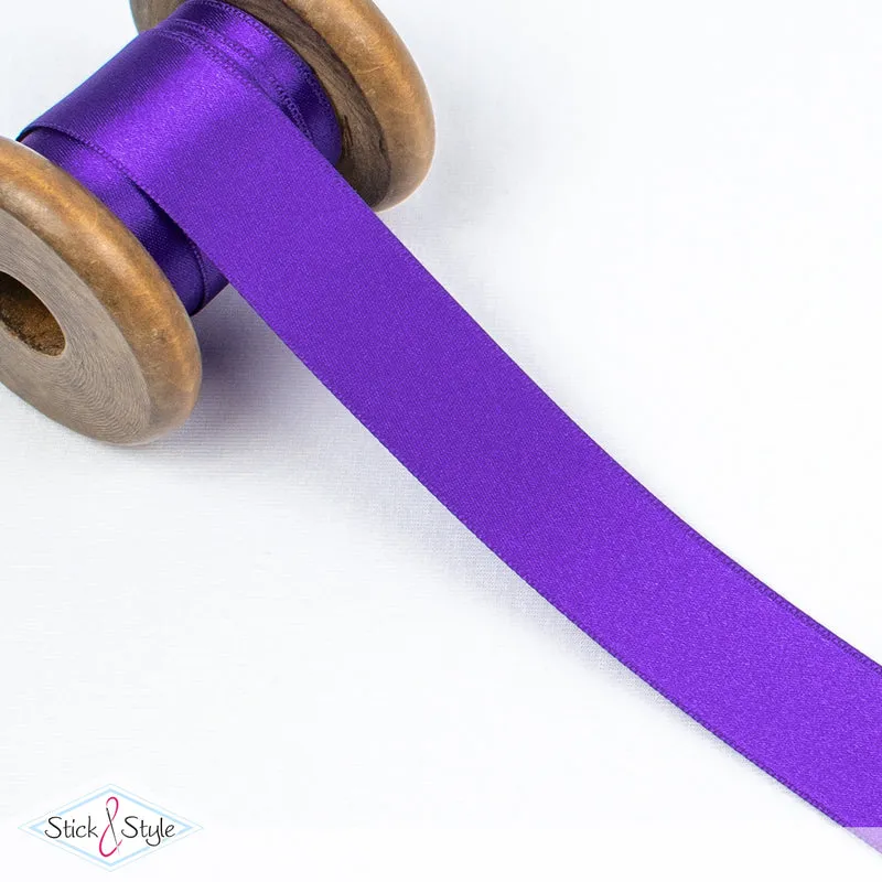 Satinband 25mm - Meterware - lila