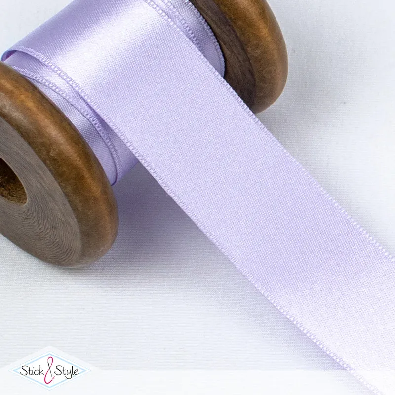 Satinband 25mm - Meterware - flieder