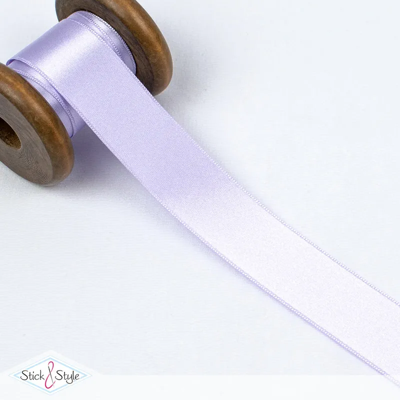 Satinband 25mm - Meterware - flieder
