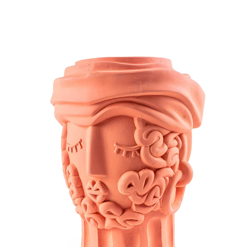 Seletti Magna Graecia Kopf Vase aus Terrakotta – Vase mit Gesicht Mann & Frau