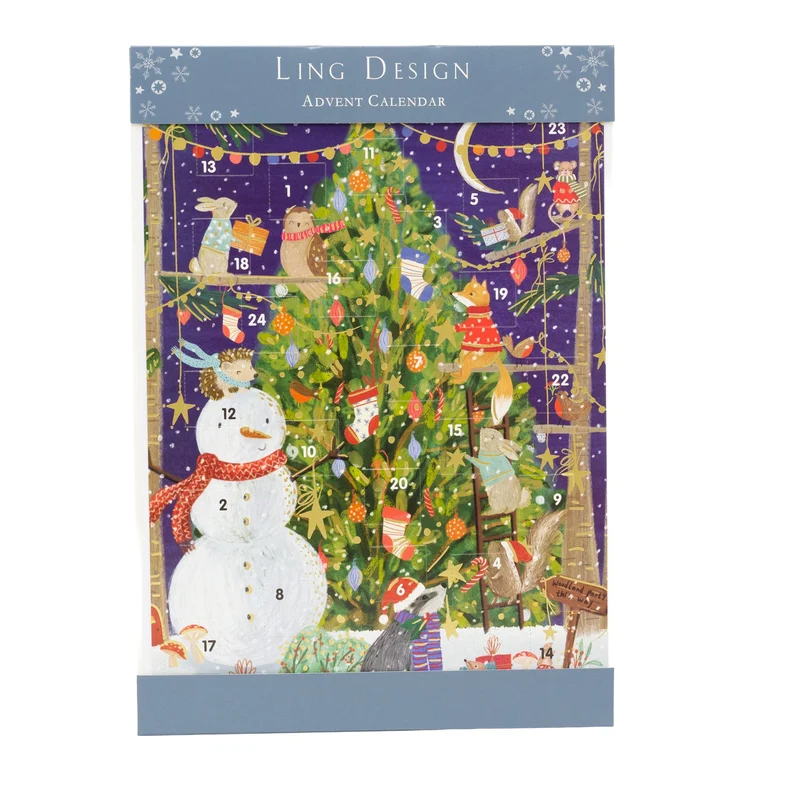 Decorating the Tree Christmas Advent Calendar | Snowman Advent Calendar