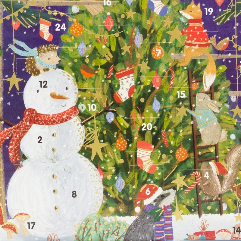 Decorating the Tree Christmas Advent Calendar | Snowman Advent Calendar