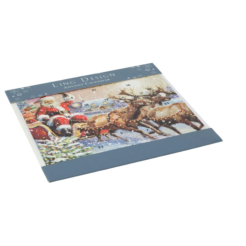 Santas Sleigh Christmas Advent Calendar | Traditional Picture Advent Calendar