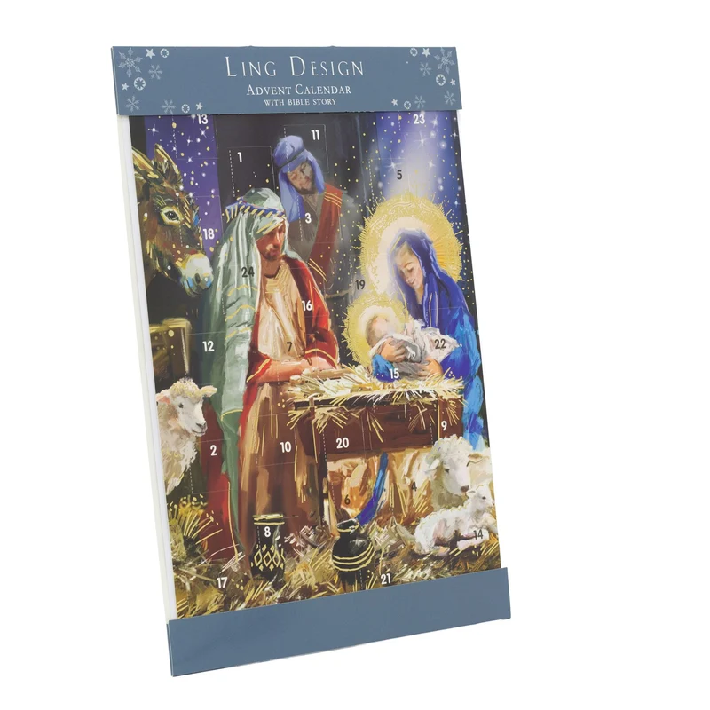 Around the Manger Christmas Advent Calendar | Religious Nativity Advent Calendar