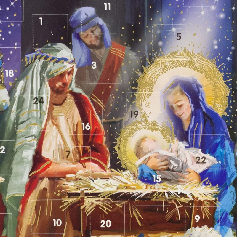 Around the Manger Christmas Advent Calendar | Religious Nativity Advent Calendar
