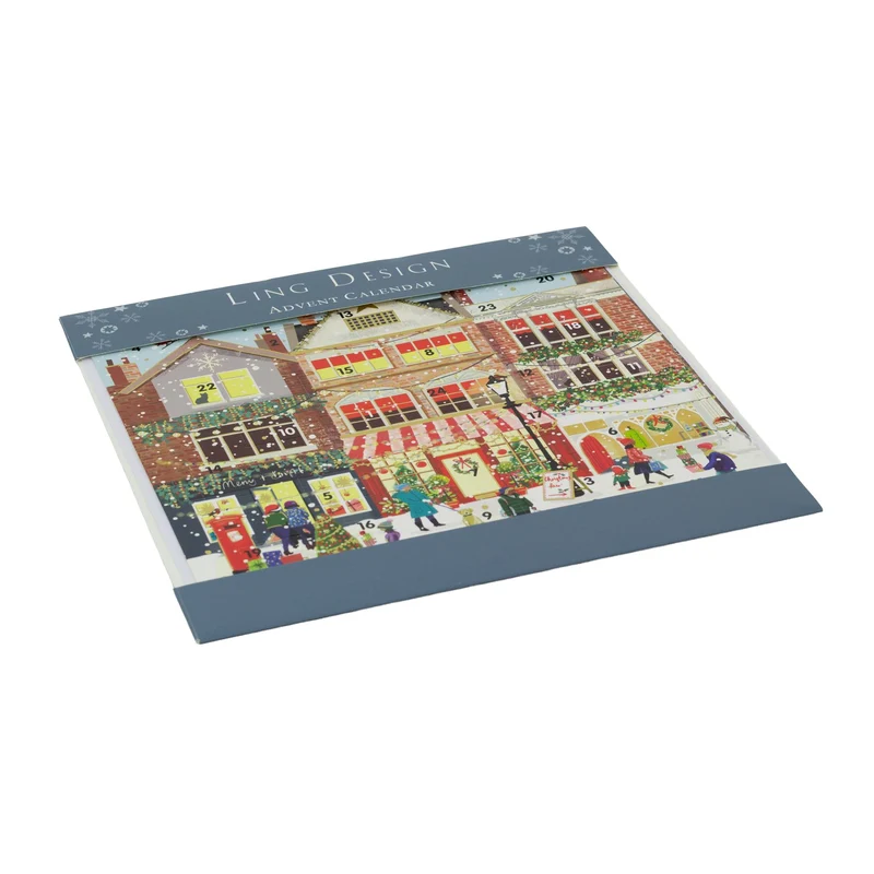 Festive Street Christmas Advent Calendar | Traditional Picture Advent Calendar