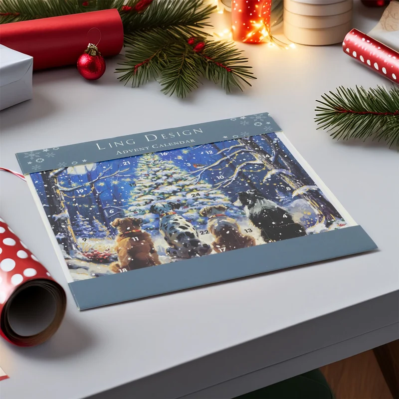 Waiting for Santa Christmas Advent Calendar | Traditional Advent Calendar