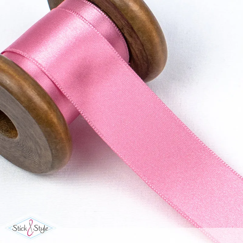 Satinband 25mm - Meterware - rosa