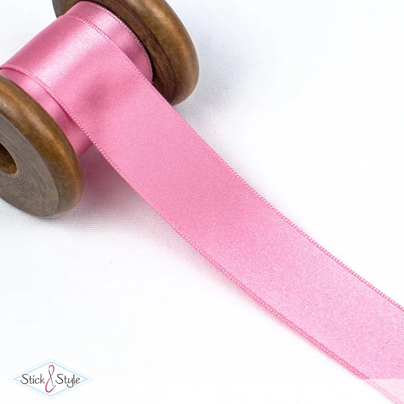 Satinband 25mm - Meterware - rosa