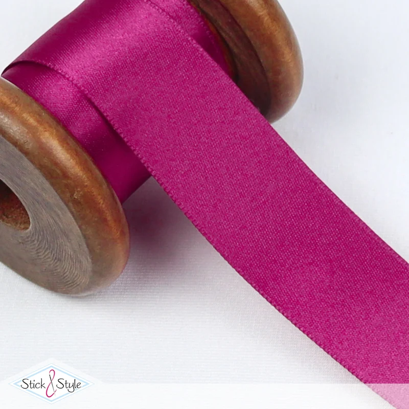 Satinband 25mm - Meterware - pink
