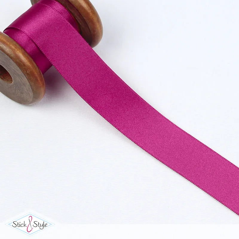 Satinband 25mm - Meterware - pink