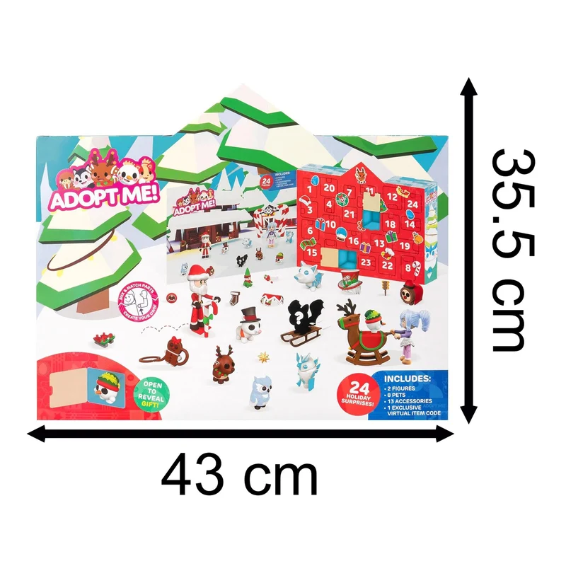 Adopt Me! Christmas Advent Calendar for Kids | Children's Toy Advent Calendar