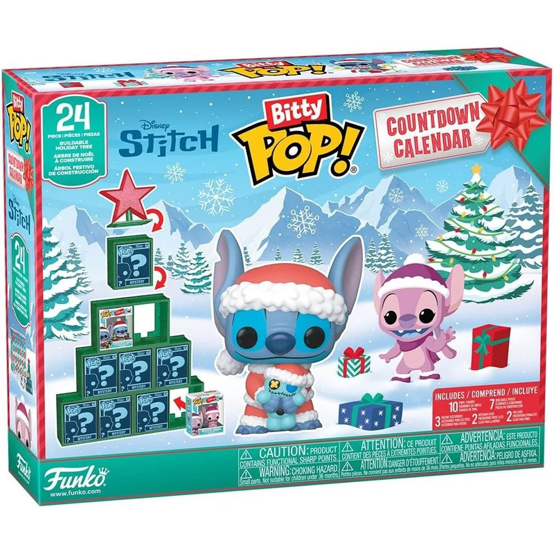 Funko Bitty Pop Disney Stitch Christmas Advent Calendar, Kids Advent Calendar
