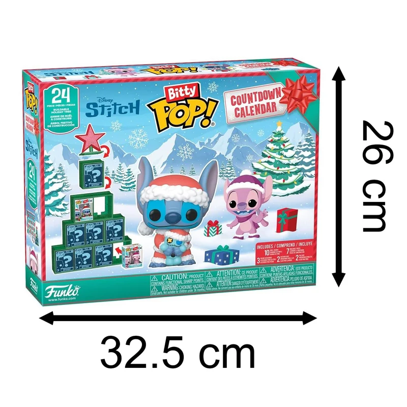Funko Bitty Pop Disney Stitch Christmas Advent Calendar, Kids Advent Calendar