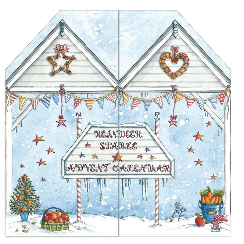 Reindeer Stables Christmas Advent Calendar | Slot-in Interactive Advent Calendar