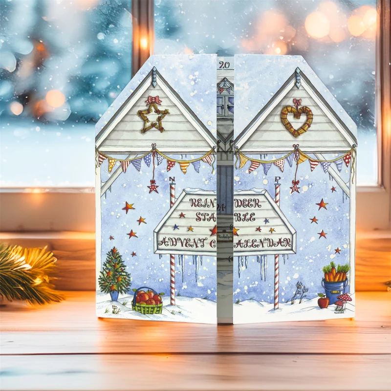 Reindeer Stables Christmas Advent Calendar | Slot-in Interactive Advent Calendar
