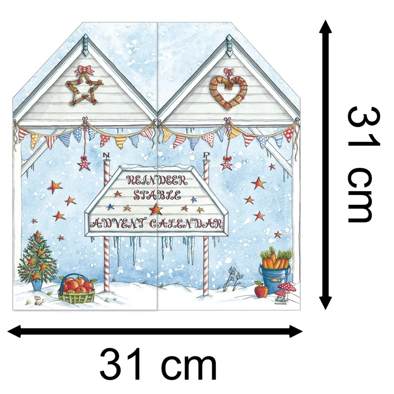 Reindeer Stables Christmas Advent Calendar | Slot-in Interactive Advent Calendar
