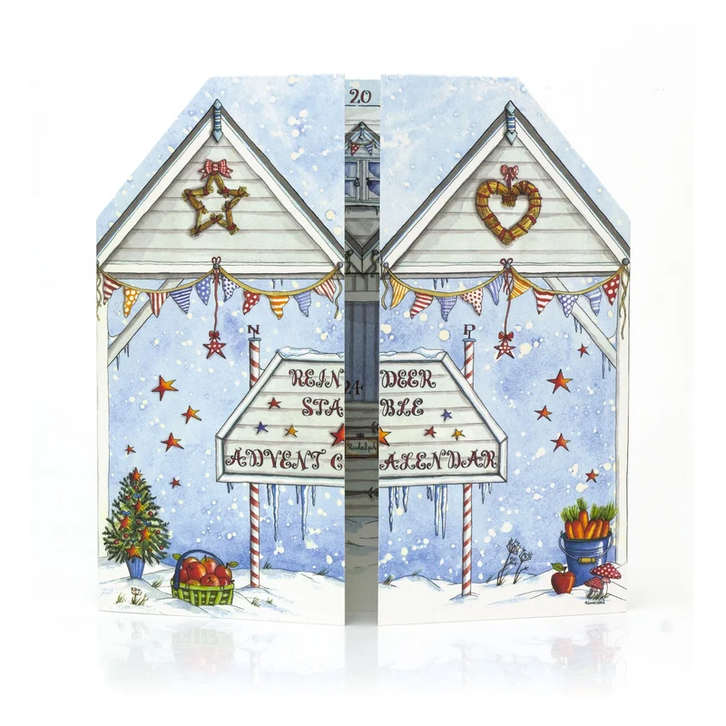 Reindeer Stables Christmas Advent Calendar | Slot-in Interactive Advent Calendar