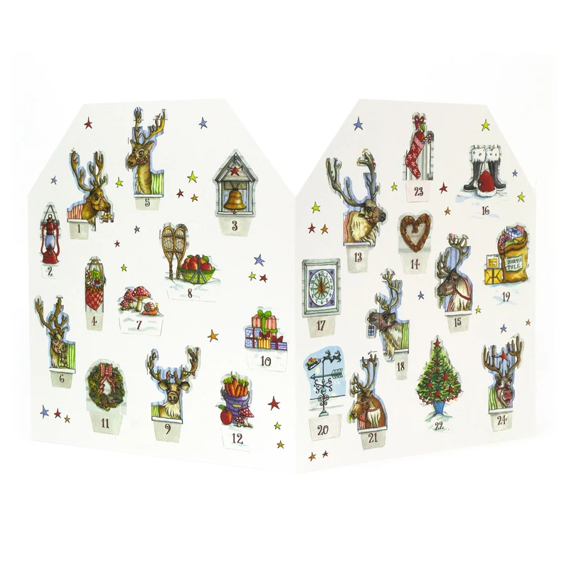 Reindeer Stables Christmas Advent Calendar | Slot-in Interactive Advent Calendar