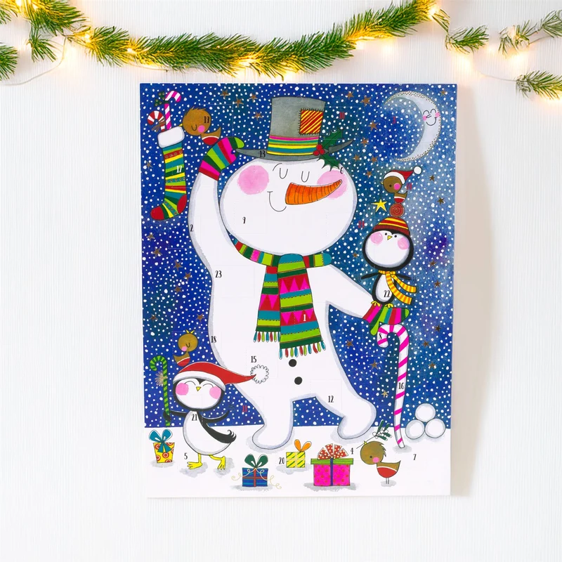 Snowman & Penguins Christmas Advent Calendar | Kids Christmas Countdown Calendar