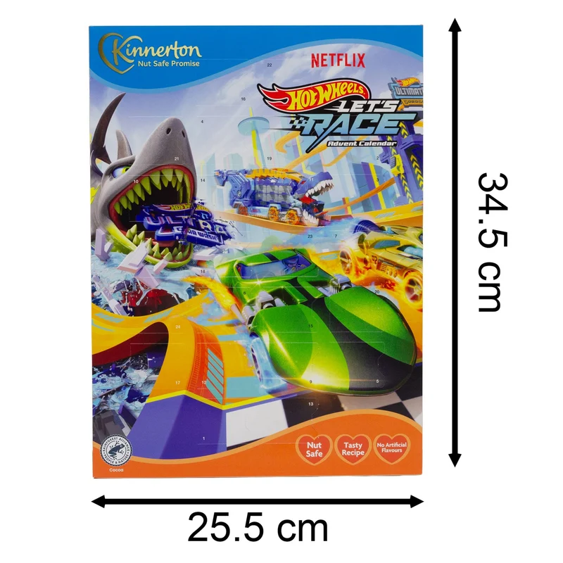 Kids Hot Wheels Chocolate Advent Calendar | Children's Christmas Advent Calendar