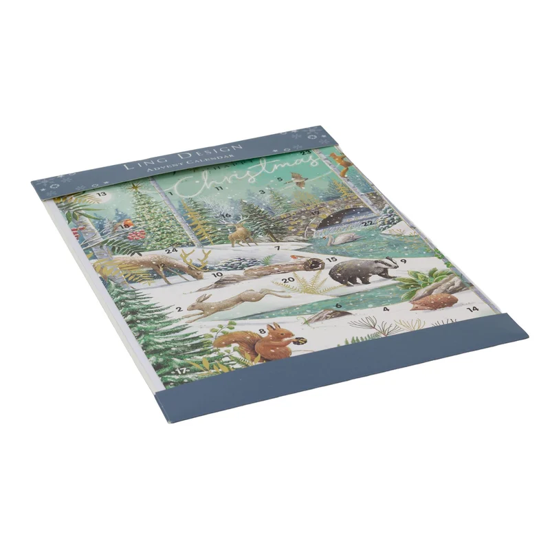 Festive Christmas Advent Calendar | Winter Flora & Fauna Advent Calendar